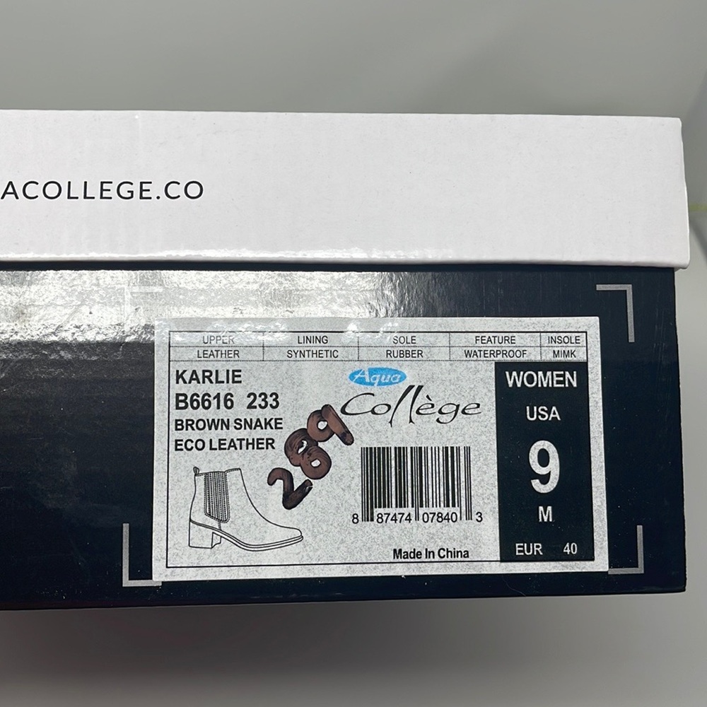Aqua College Karlie Waterproof Booties Size 9 - Picture 14 of 14